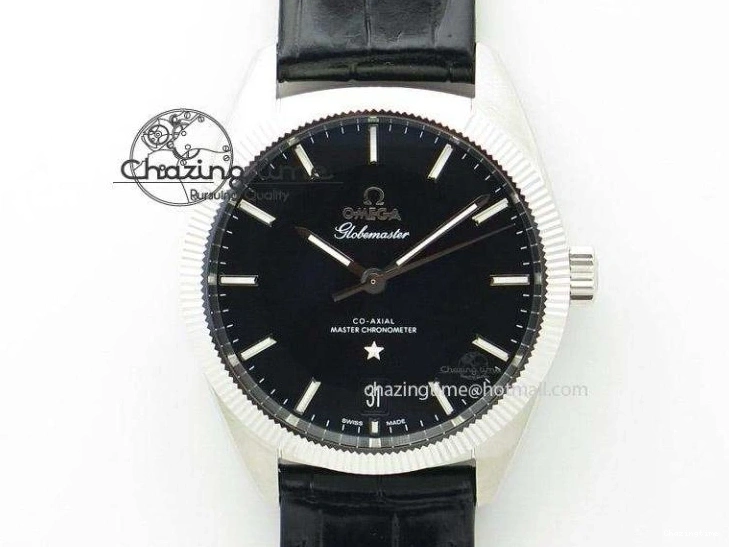 0119 Planet Ocean GMT 42mm V6F Best Edition Black Dial Silver Markers On SS Bracelet A Casual 8273